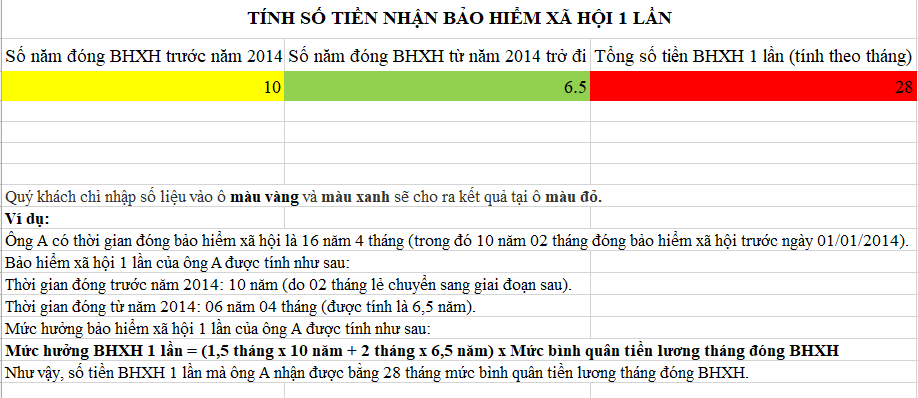 file excel tính tiền bhxh 1 lần